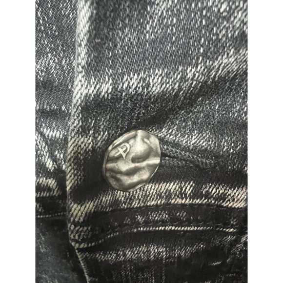 Dead Than Cool Distressed Jean Jacket Unique Rare Size Med - Picture 3 of 6